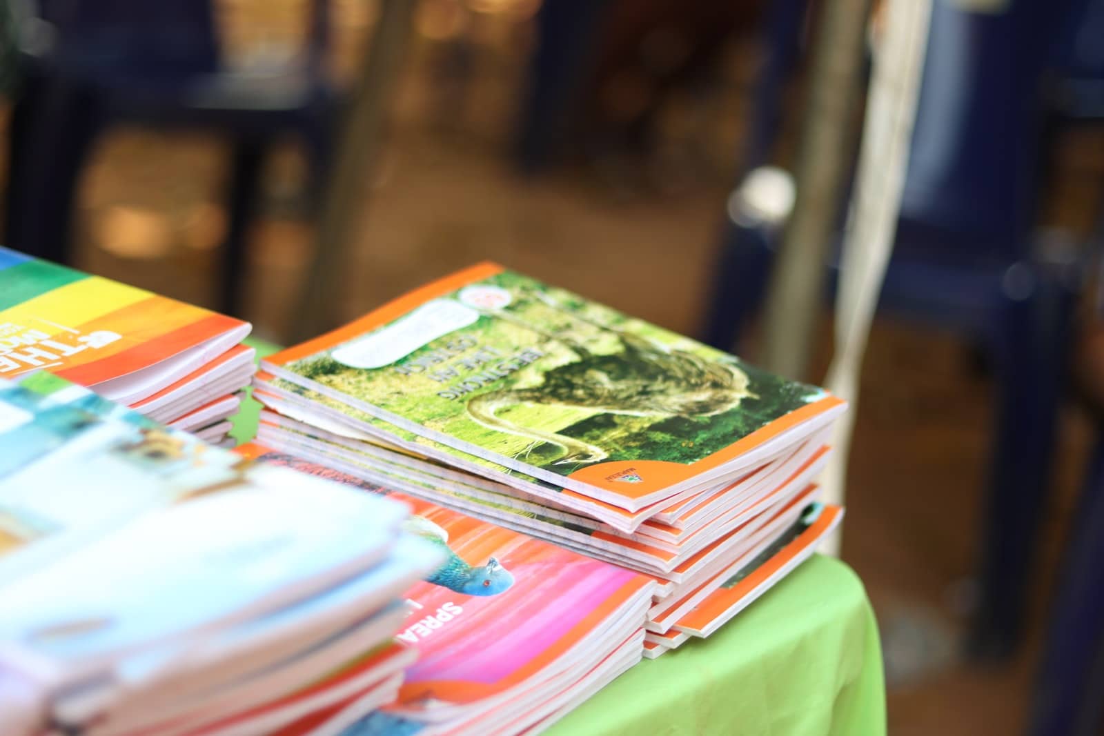 a stack of books