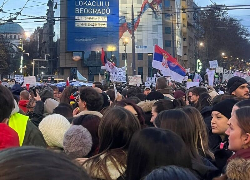 Protest Beograd 22.12.2024.